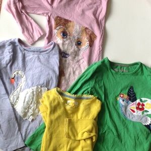 A bundle of girls 9-10 mini boden sleeved shirts!!